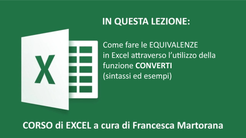 Equivalenze in Excel