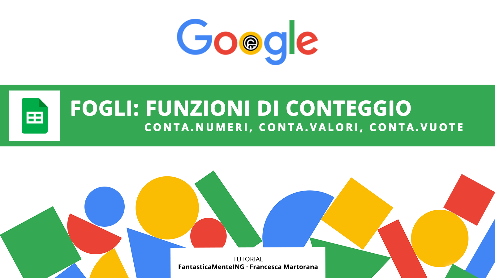 Google Fogli Funzioni di conteggio